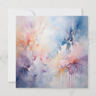 Cartes Pour Fêtes Annuelles Aquarelle Abstraite