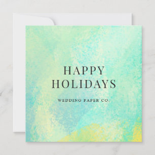 Cartes Pour Fêtes Annuelles Aquarelle Abstraite Noël d'affaires
