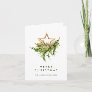 Cartes Pour Fêtes Annuelles Aquarelle Bohème Composition de Noël