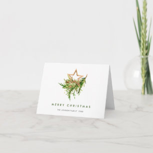 Cartes Pour Fêtes Annuelles Aquarelle Bohème Composition de Noël