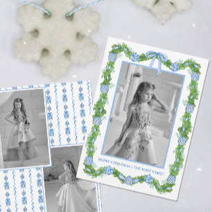 Cartes Pour Fêtes Annuelles Aquarelle Chinoiserie Ornements Garland Noël