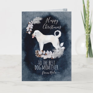 Cartes Pour Fêtes Annuelles Aquarelle customisée Akbash Maman Noël
