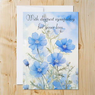 Cartes Pour Fêtes Annuelles Aquarelle de bébé bleu yeux personnalisable