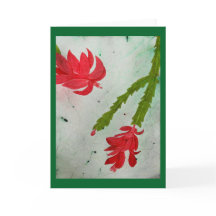 Aquarelle de cactus de Noël