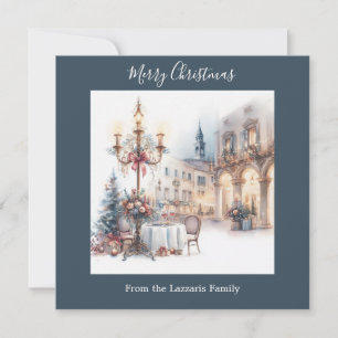 Cartes Pour Fêtes Annuelles Aquarelle de Noël classique