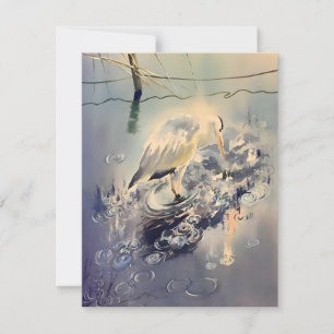 Cartes Pour Fêtes Annuelles Aquarelle de pluie