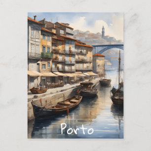 Cartes Pour Fêtes Annuelles Aquarelle de Porto