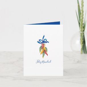 Cartes Pour Fêtes Annuelles Aquarelle Feliz Navidad Noël