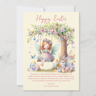 Cartes Pour Fêtes Annuelles Aquarelle Fleur de printemps de Pâques