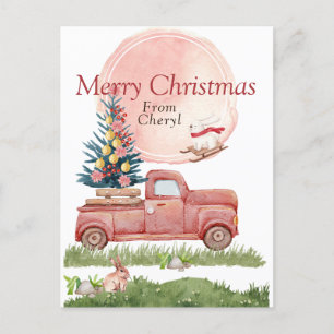 Cartes Pour Fêtes Annuelles Aquarelle mignonne moderne