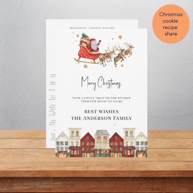 Cartes Pour Fêtes Annuelles Aquarelle moderne festive personnalisée (Créateur téléchargé)