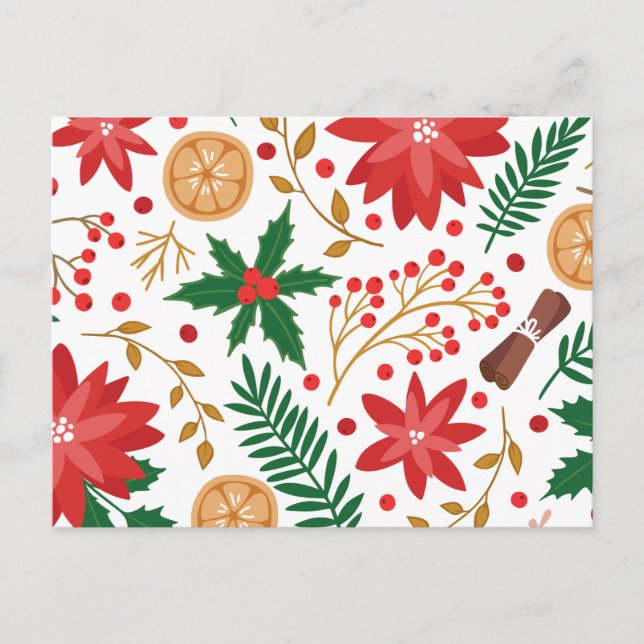 Cartes Pour Fêtes Annuelles Aquarelle moderne sapin vert de Noël (Devant)