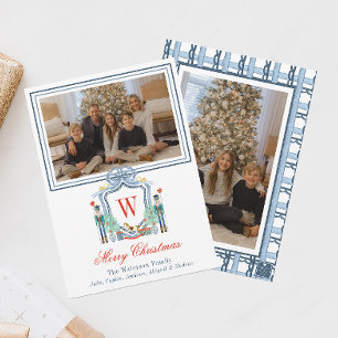 Cartes Pour Fêtes Annuelles Aquarelle Monogramme Premier Cimetière Photo