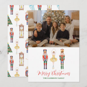 Cartes Pour Fêtes Annuelles Aquarelle Nutcracker Ballet Noël