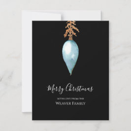 Cartes Pour Fêtes Annuelles Aquarelle Peinte à la main Unique Simple Noël