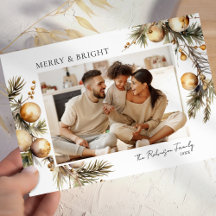 Aquarelle Photo Feuillage Doré Noël