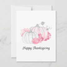 Aquarelle rose Et Argent Citrouilles