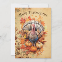 Aquarelle Thankgiving Turkey