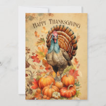 Aquarelle Thankgiving Turkey