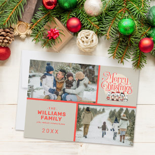 Cartes Pour Fêtes Annuelles Arachides Joyeux Noël Chorale de Noël Photo