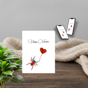 Cartes Pour Fêtes Annuelles Araignée avec ballon