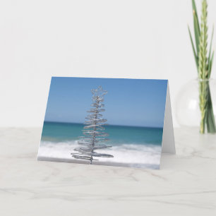 Cartes Pour Fêtes Annuelles Arbre argenté