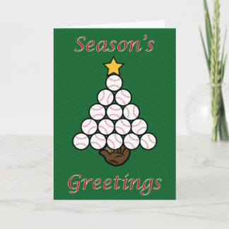 Cartes Pour Fêtes Annuelles Arbre de base-ball