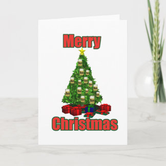 Cartes Pour Fêtes Annuelles Arbre de bière de Joyeux Noël