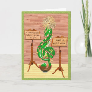 Cartes Pour Fêtes Annuelles Arbre de clef de Noël