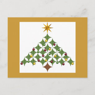 Cartes Pour Fêtes Annuelles Arbre de fenêtres de cathédrale