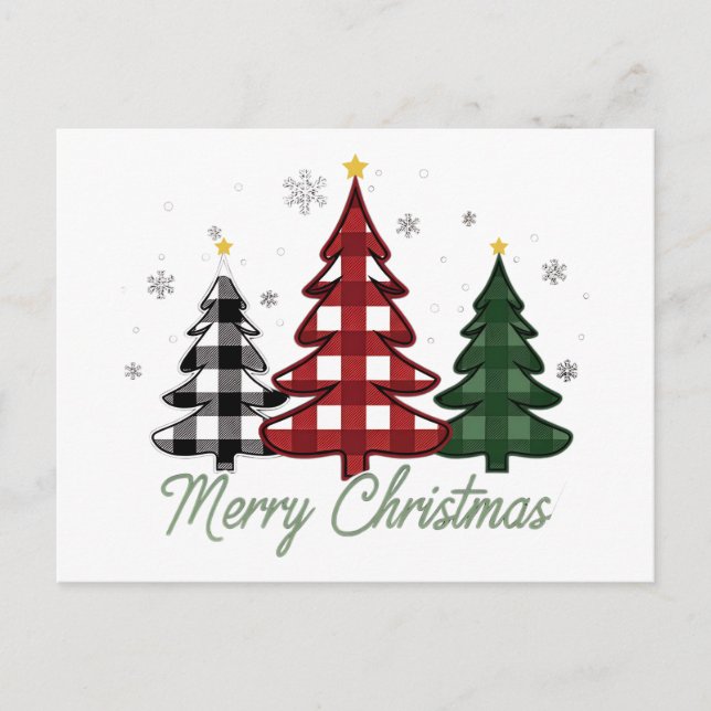 Cartes Pour Fêtes Annuelles Arbre de Noël (Devant)