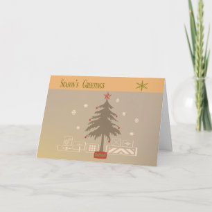 Cartes Pour Fêtes Annuelles Arbre de Noël