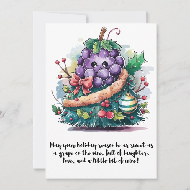 Cartes Pour Fêtes Annuelles Arbre de Noël (Devant)