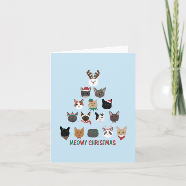 Cartes Pour Fêtes Annuelles Arbre de Noël (Devant)
