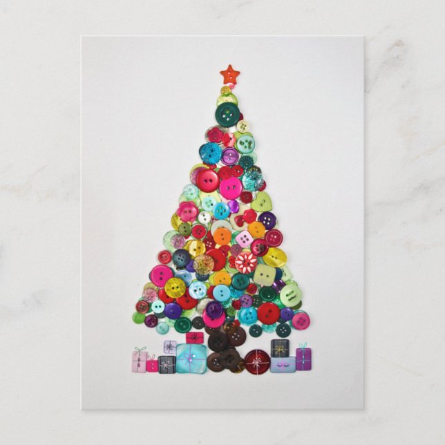 Cartes Pour Fêtes Annuelles Arbre de Noël (Devant)