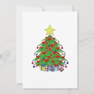 Cartes Pour Fêtes Annuelles Arbre de Noël