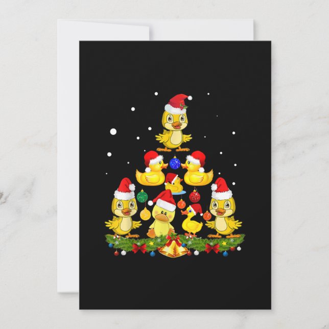 Cartes Pour Fêtes Annuelles Arbre de Noël (Devant)