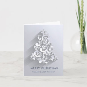 Cartes Pour Fêtes Annuelles Arbre de Noël 3D Ornament Salutation d'entreprise