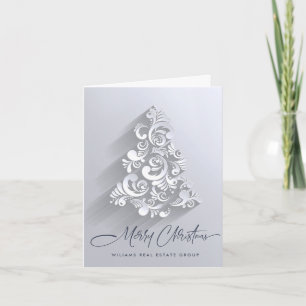 Cartes Pour Fêtes Annuelles Arbre de Noël 3D Ornament Salutation d'entreprise