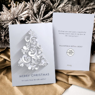 Cartes Pour Fêtes Annuelles Arbre de Noël 3D Ornament Salutation d'entreprise
