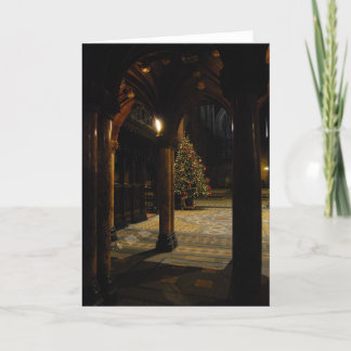 Cartes Pour Fêtes Annuelles Arbre de Noël à l'intérieur de l'église