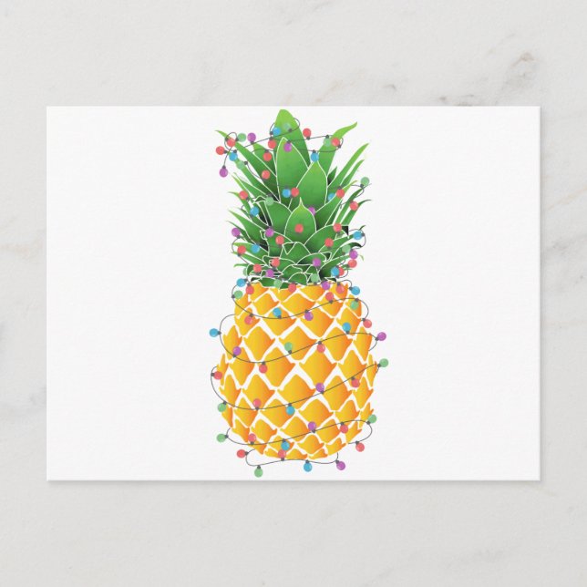 Cartes Pour Fêtes Annuelles Arbre de Noël ananas (Devant)
