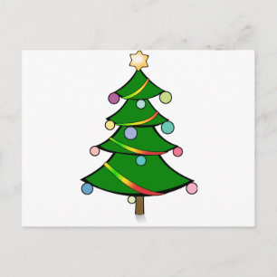 Cartes Pour Fêtes Annuelles Arbre de Noël avec la guirlande de Rasta