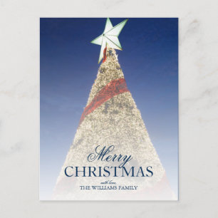 Cartes Pour Fêtes Annuelles Arbre de Noël avec le Topp étoilé