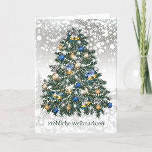 Cartes Pour Fêtes Annuelles Arbre de Noël Baubles allemand