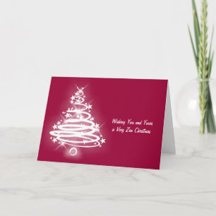 Cartes Pour Fêtes Annuelles Arbre de Noël blanc de zen