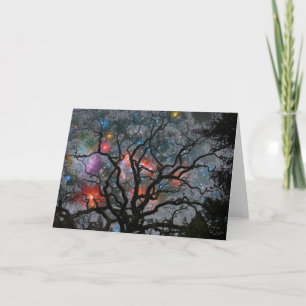 Cartes Pour Fêtes Annuelles Arbre de Noël cosmique - 2