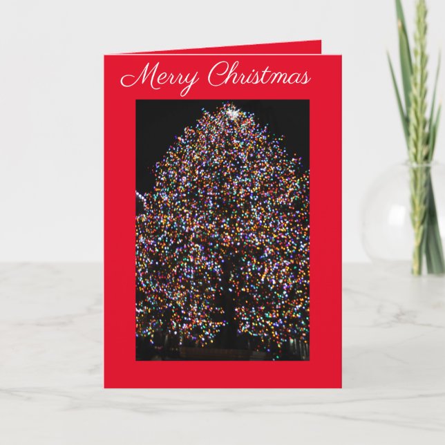 CARTES POUR FÊTES ANNUELLES ARBRE DE NOËL DANS LES CENTRES DE ROCKEFELLER (Devant)