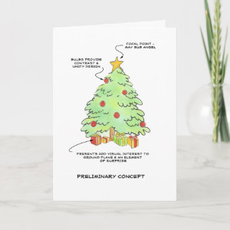 Cartes Pour Fêtes Annuelles Arbre de Noël de concepteur
