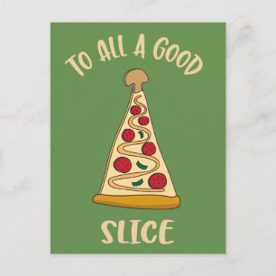 Cartes Pour Fêtes Annuelles Arbre de Noël de l'amant drôle de pizza